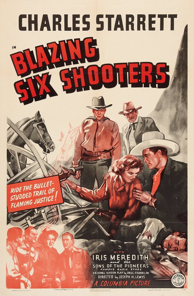 Blazing Six Shooters - Posters
