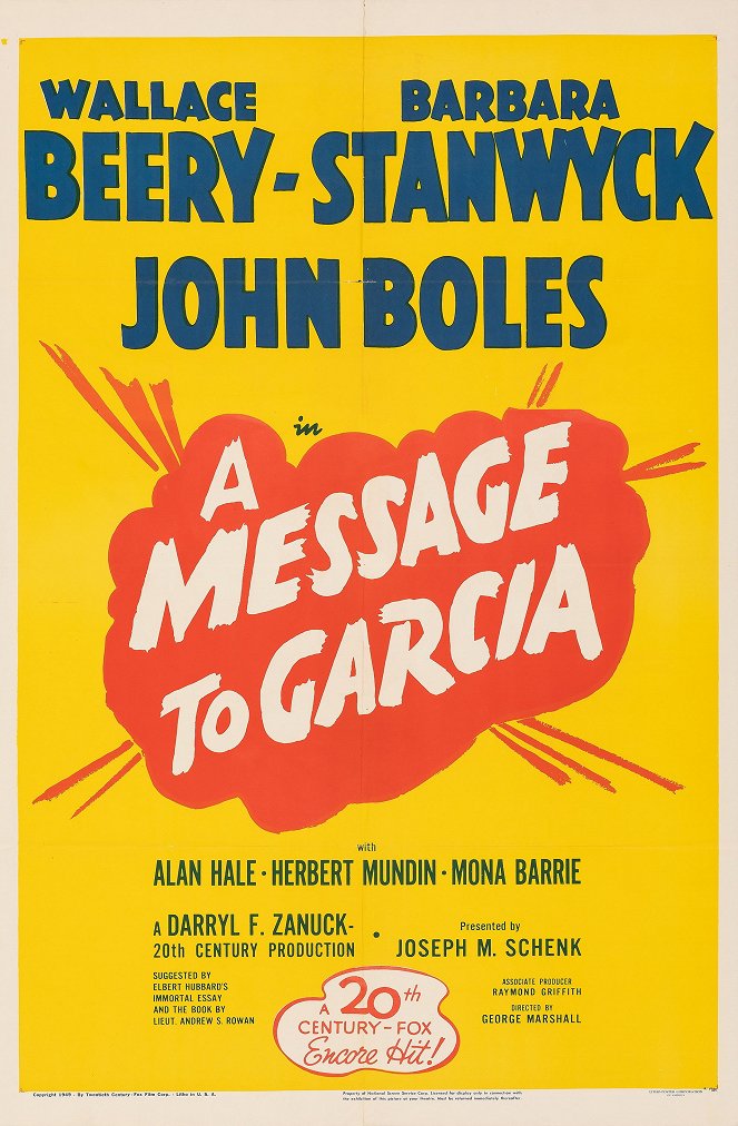 A Message to Garcia - Posters