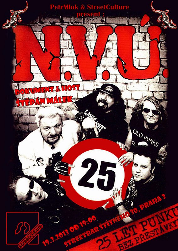N.V.Ú. - 25 let punku bez přestávky! - Plagáty