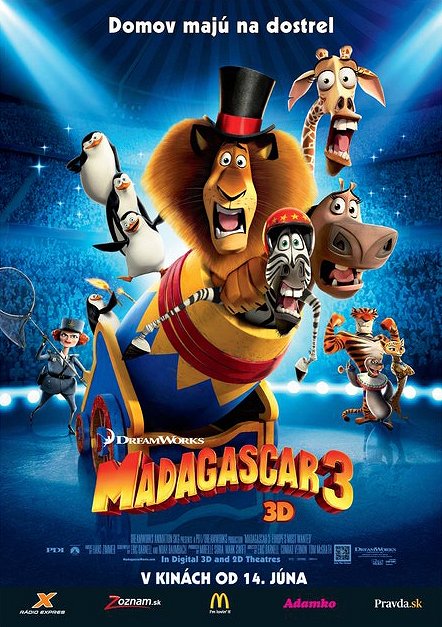 Madagaskar 3 - Plagáty