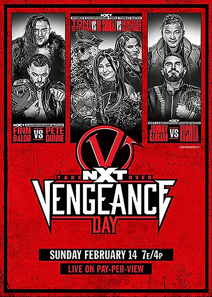 NXT TakeOver: Vengeance Day - Plakaty