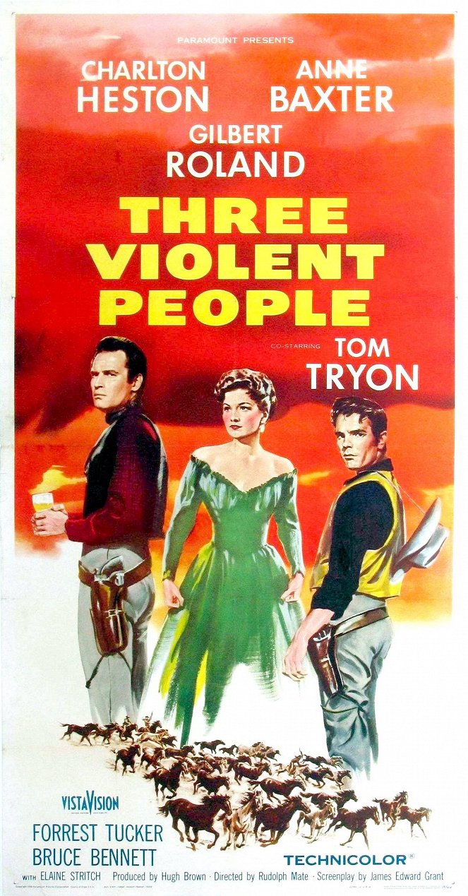 Three Violent People - Cartazes