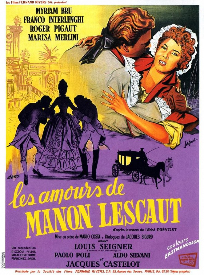 The Lovers of Manon Lescout - Posters