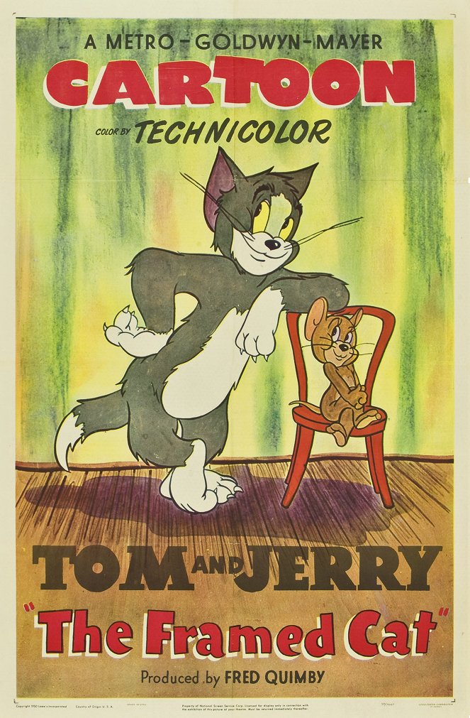 Tom and Jerry - Tom and Jerry - The Framed Cat - Julisteet