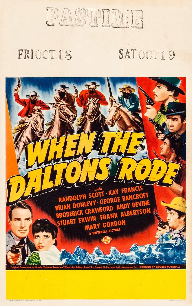 When the Daltons Rode - Plakate