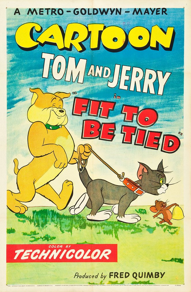 Tom y Jerry - Detesto estar amarrado - Carteles