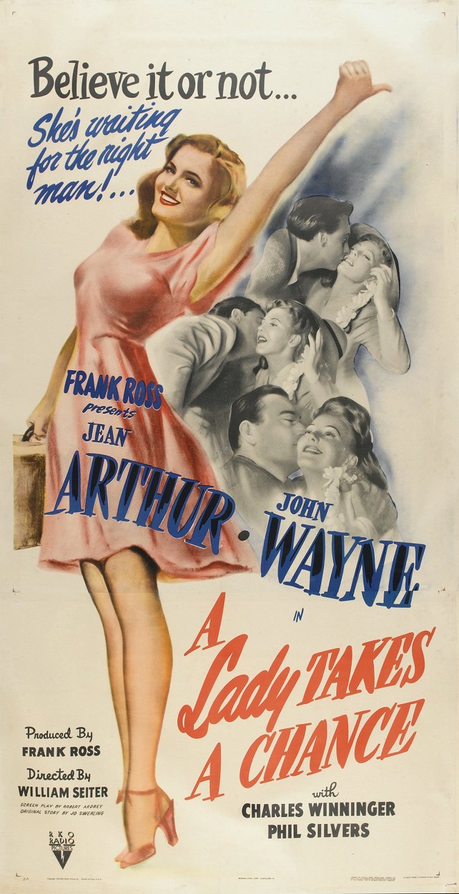 A Lady Takes a Chance - Affiches