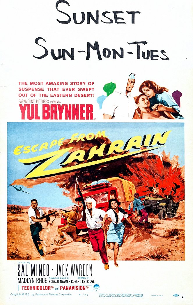 Escape from Zahrain - Posters