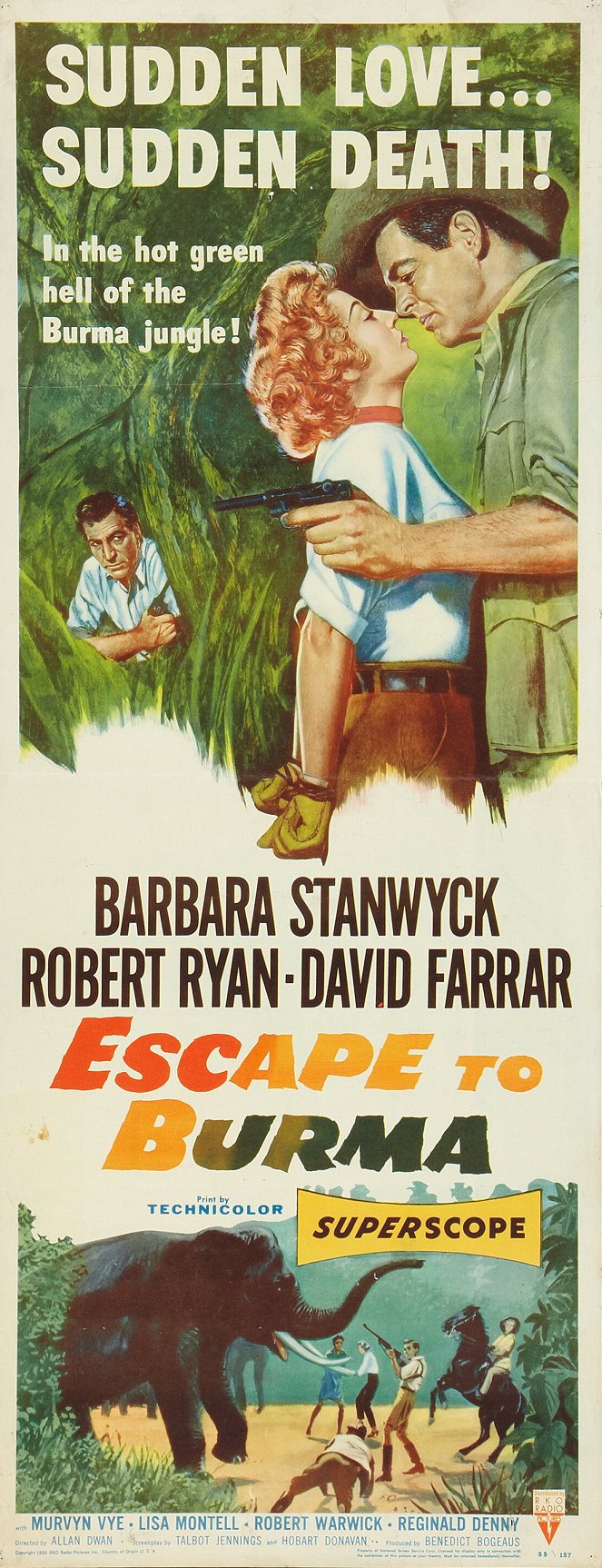 Escape to Burma - Cartazes