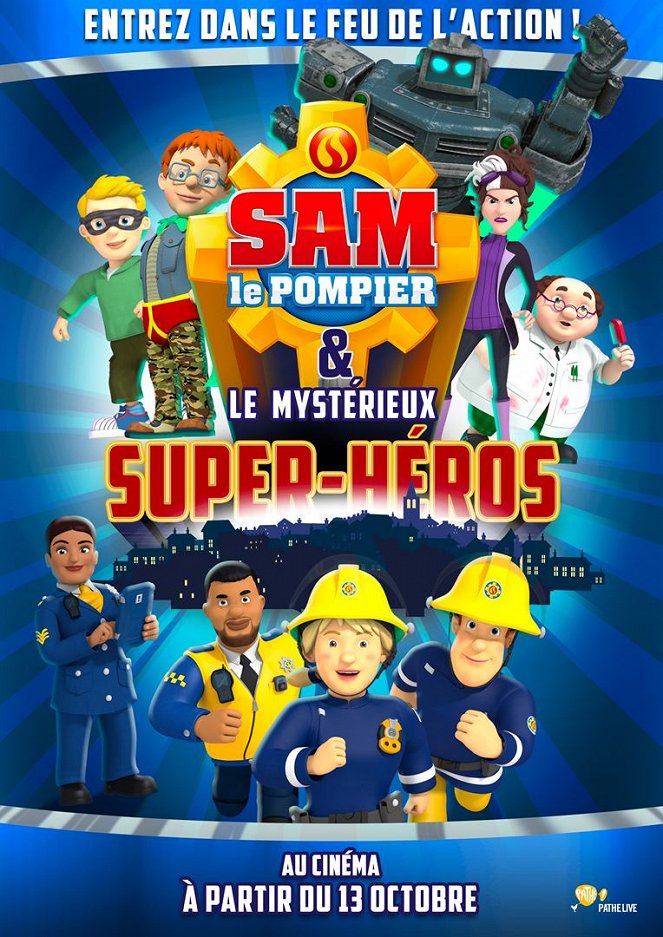 Sam le pompier & le mystérieux Super-Héros - Affiches