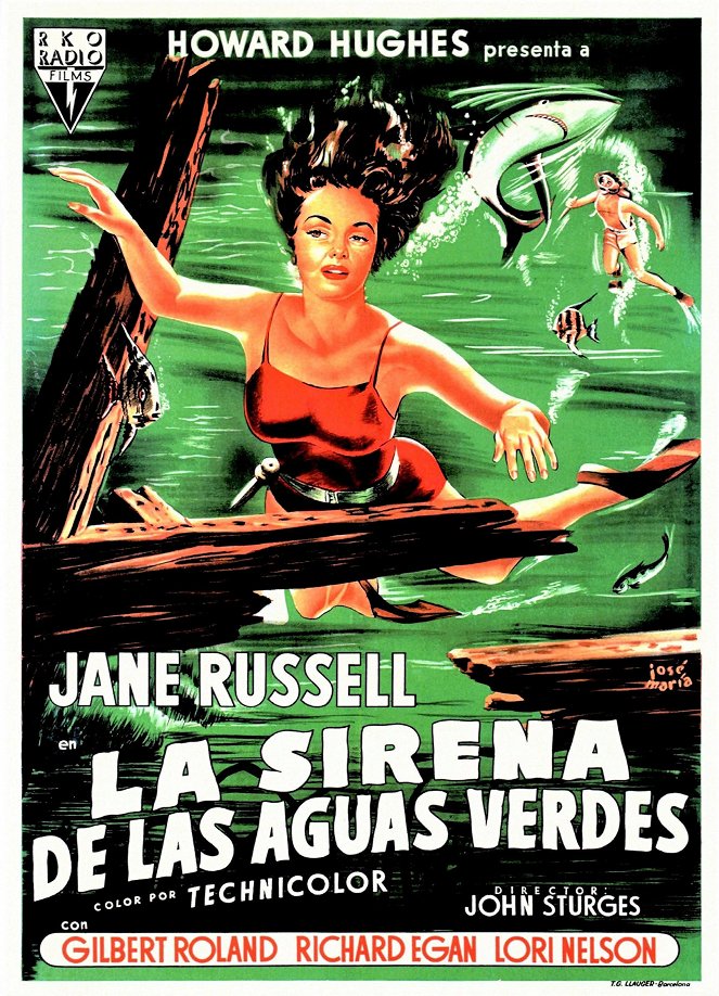 La sirena de las aguas verdes - Carteles