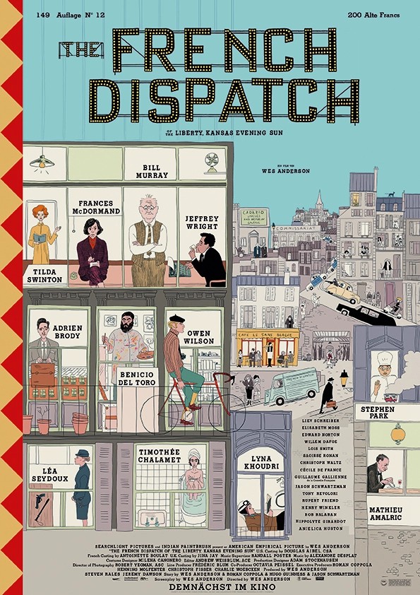 The French Dispatch - Julisteet