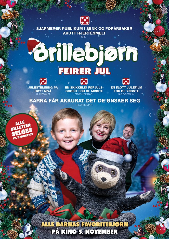 Brillebjørn feirer jul - Plakáty