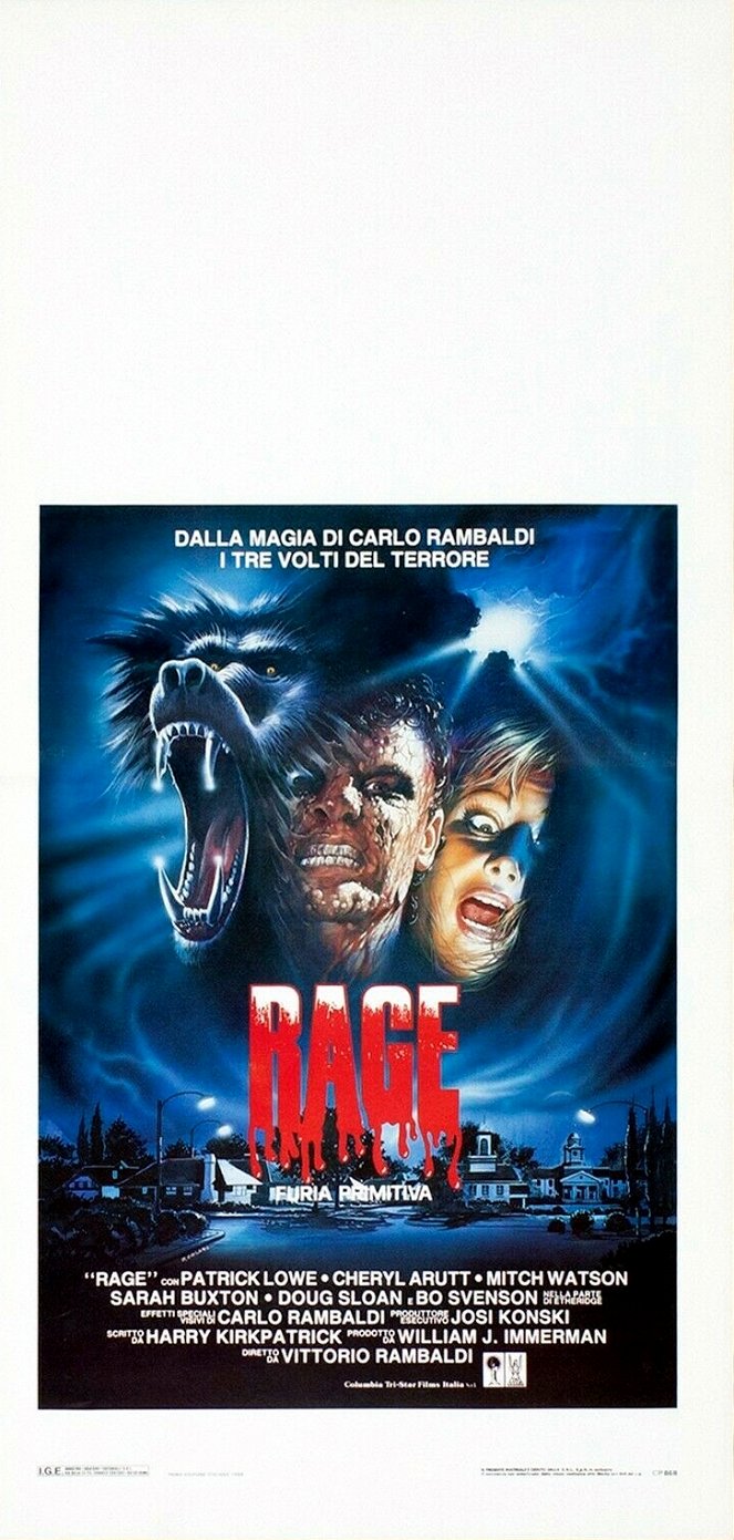 Rage, furia primitiva - Plakate