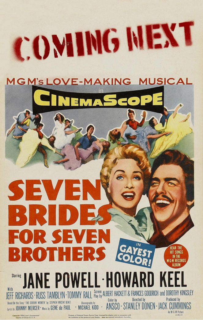 Zeven bruiden voor zeven broeders - Posters