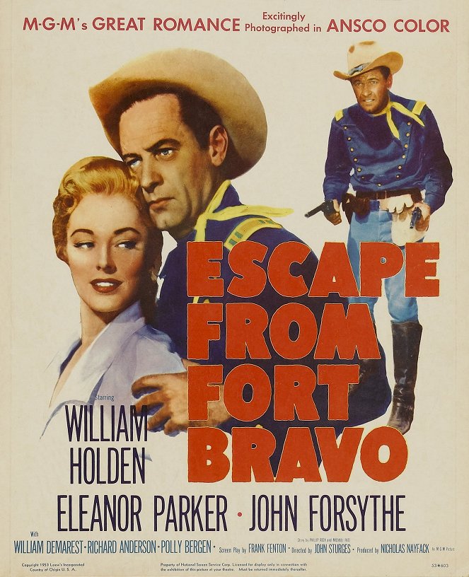 Escape from Fort Bravo - Plakaty