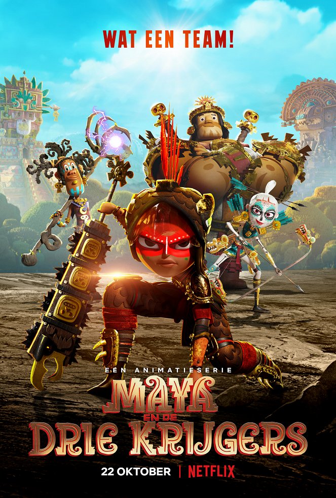 Maya en de drie krijgers - Posters