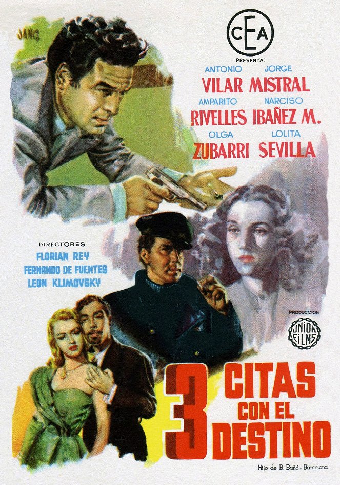 Tres citas con el destino - Cartazes