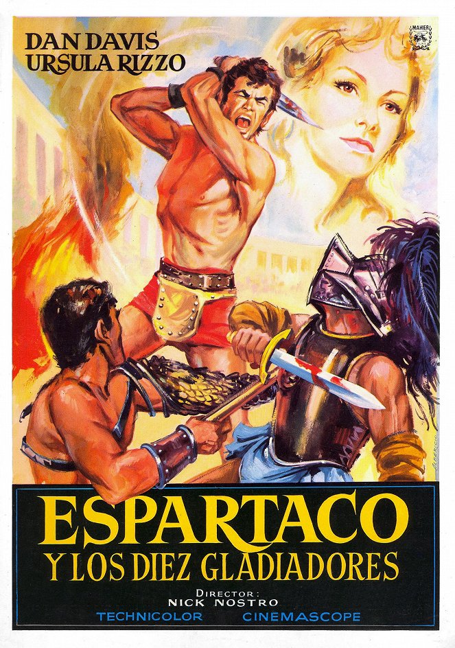 Spartacus e gli invincibili 10 gladiatori - Plakátok