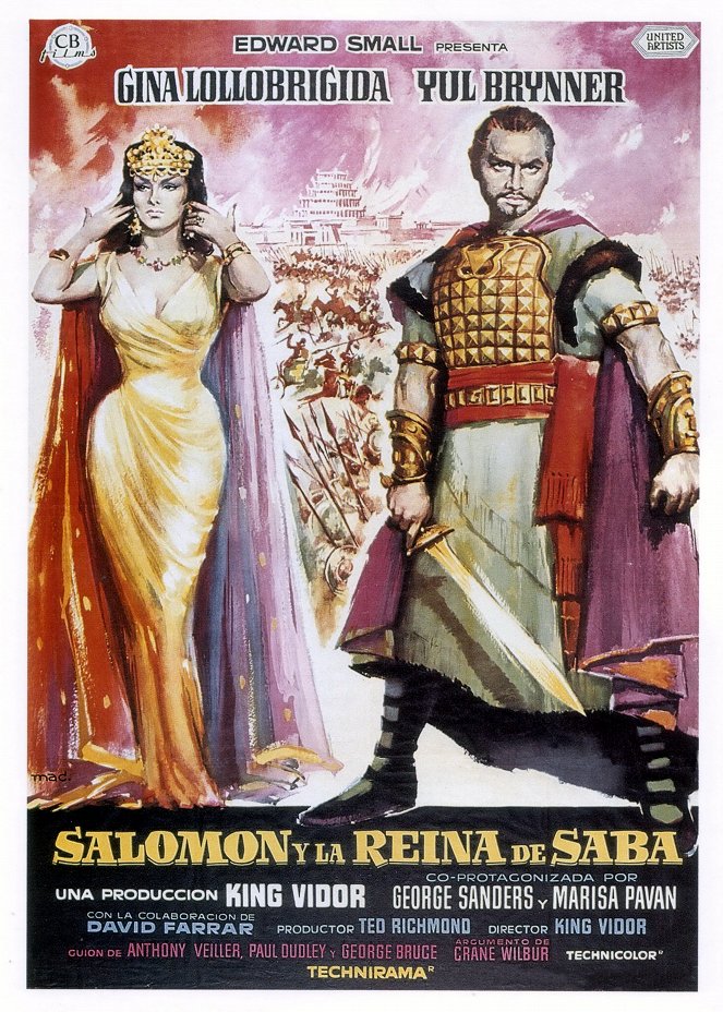 Salomón y la reina de Saba - Carteles