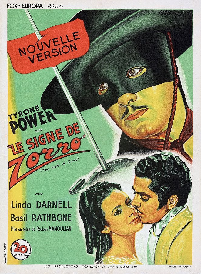 Le Signe de Zorro - Affiches