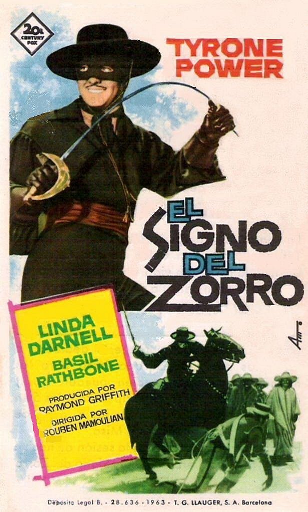 El signo del Zorro - Carteles