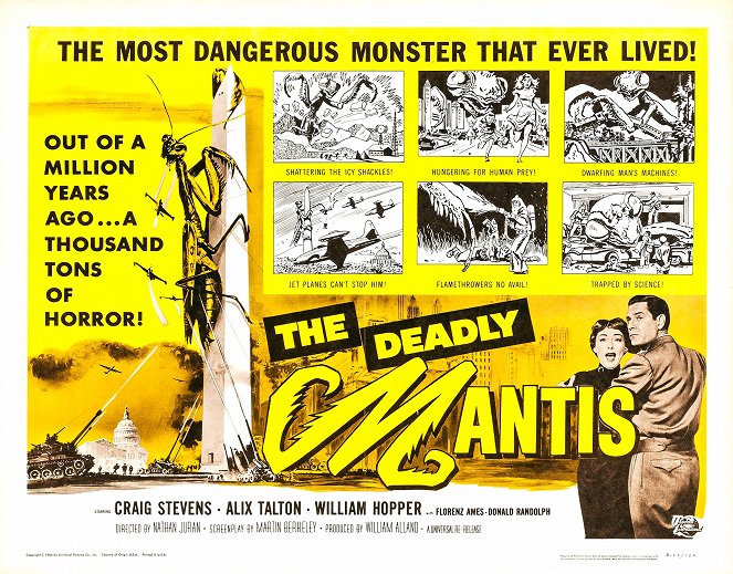 The deadly mantis. El monstruo alado - Carteles
