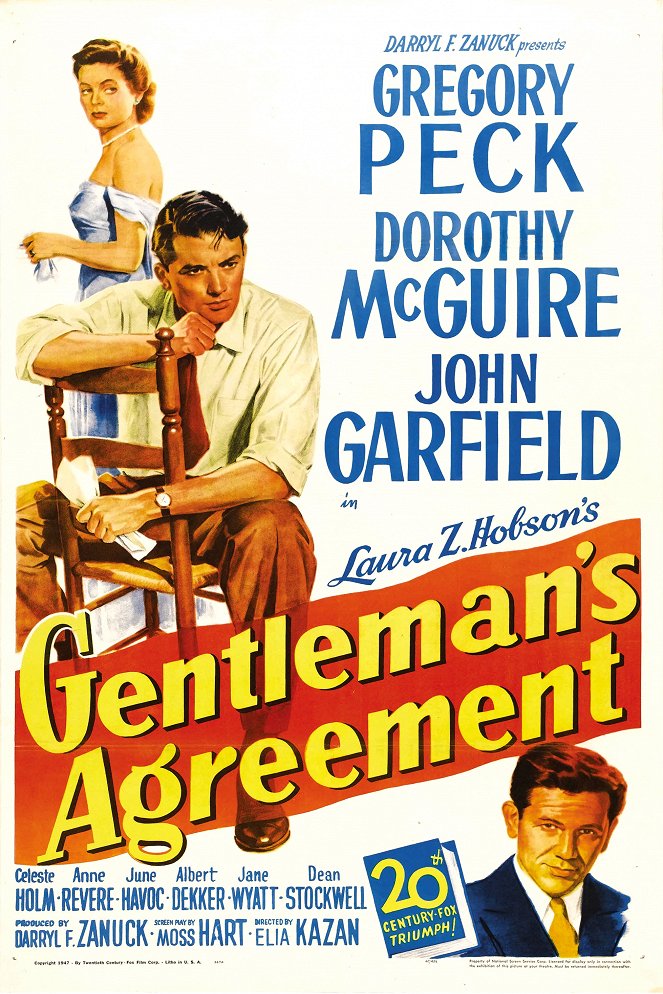 Džentlemanská dohoda - Plakáty