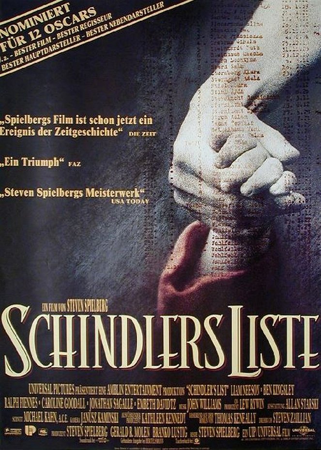 Schindlers Liste - Plakate