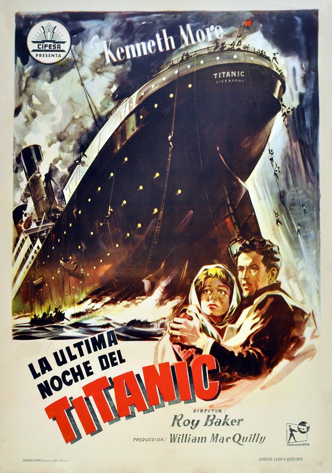 La última noche del Titanic - Carteles