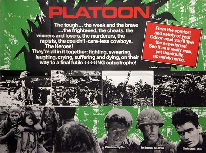 Platoon - Os Bravos do Pelotão - Cartazes