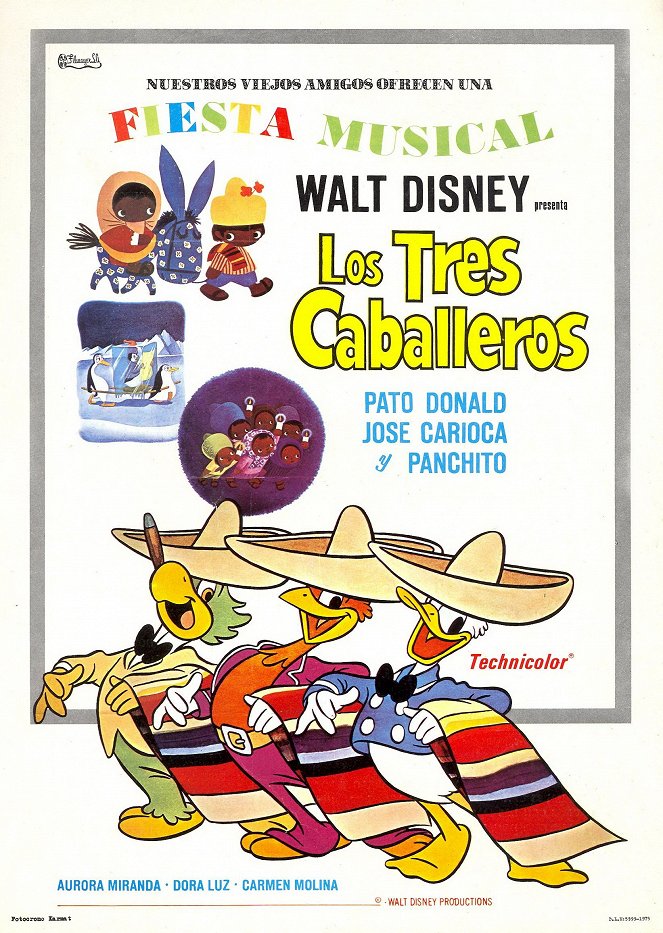 Los tres caballeros - Carteles