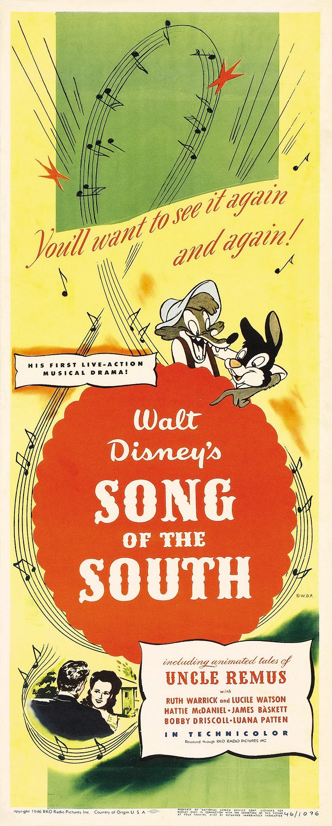 Píseň jihu - Plakáty