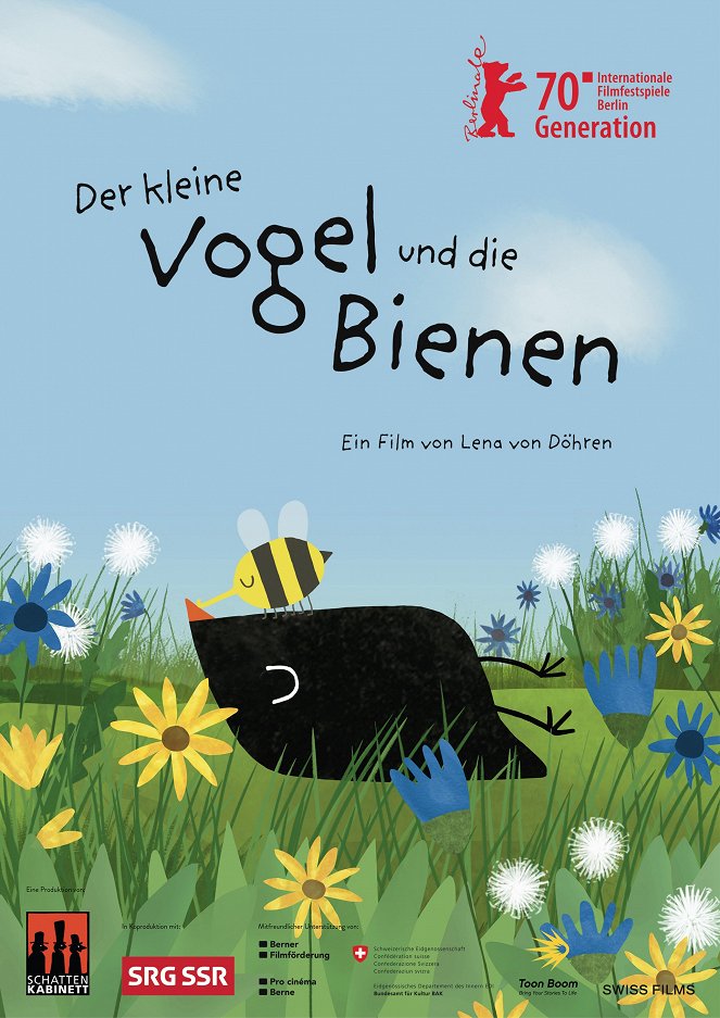 Der kleine Vogel und die Bienen - Plakaty