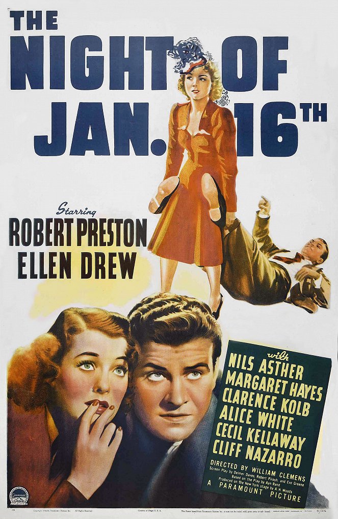 The Night of January 16th - Affiches