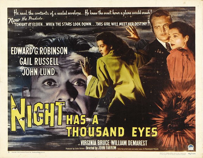 Night Has a Thousand Eyes - Posters