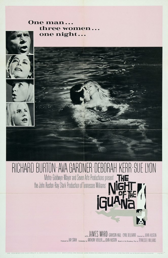Die Nacht des Leguan - Plakate