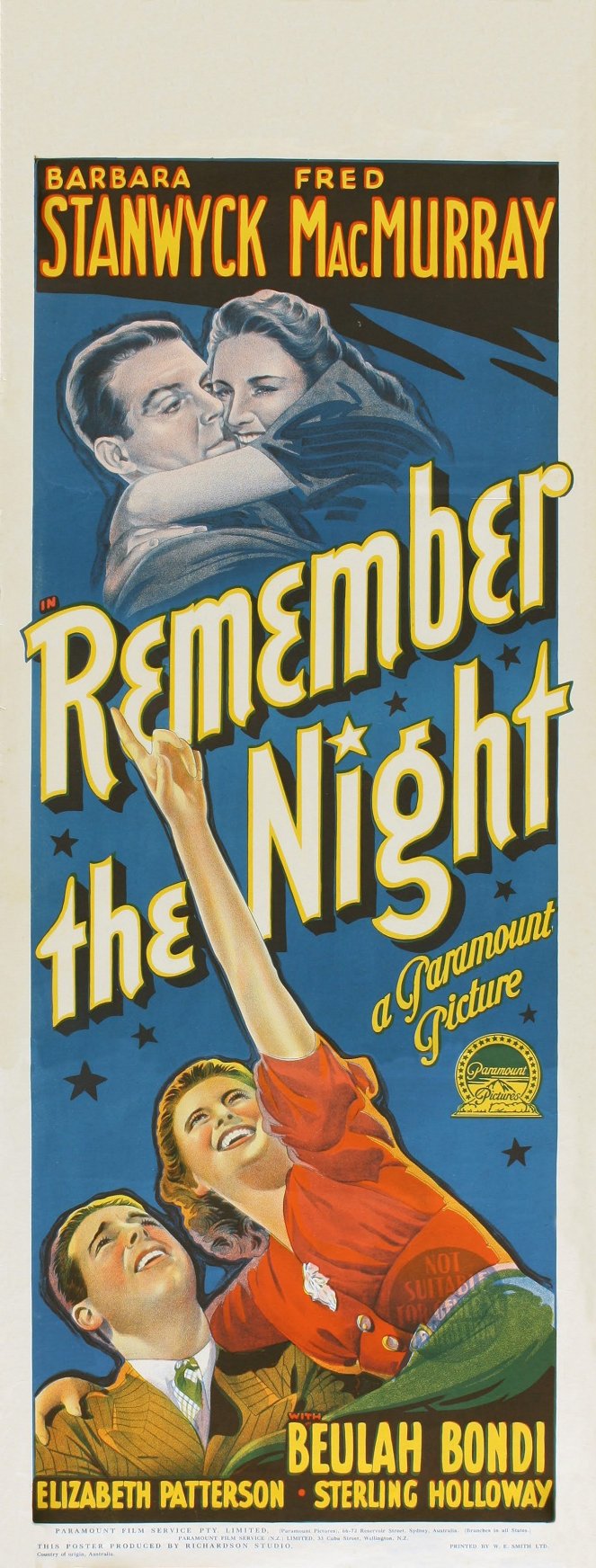 Remember the Night - Posters