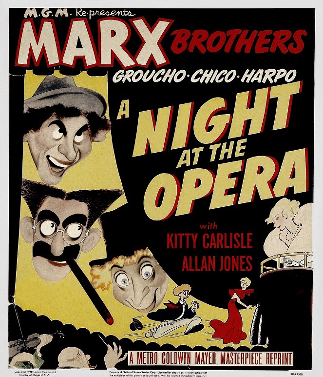 Noc v opeře - Plagáty