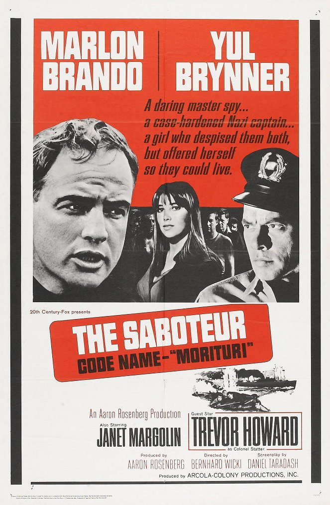 Saboteur in volle zee - Posters