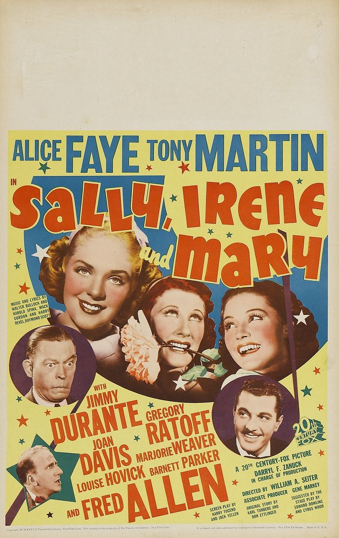 Sally, Irene and Mary - Plakaty