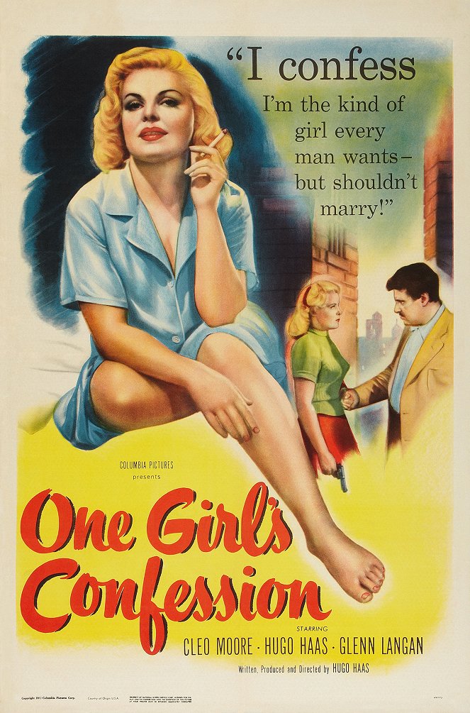 One Girl's Confession - Plakátok
