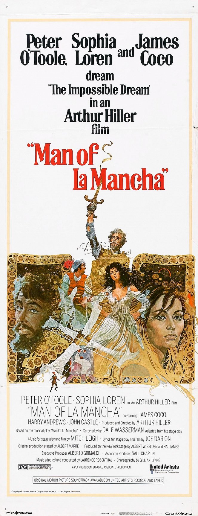 Muž jménem La Mancha - Plagáty