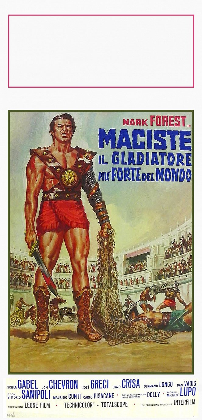 El gladiador más fuerte del mundo - Carteles