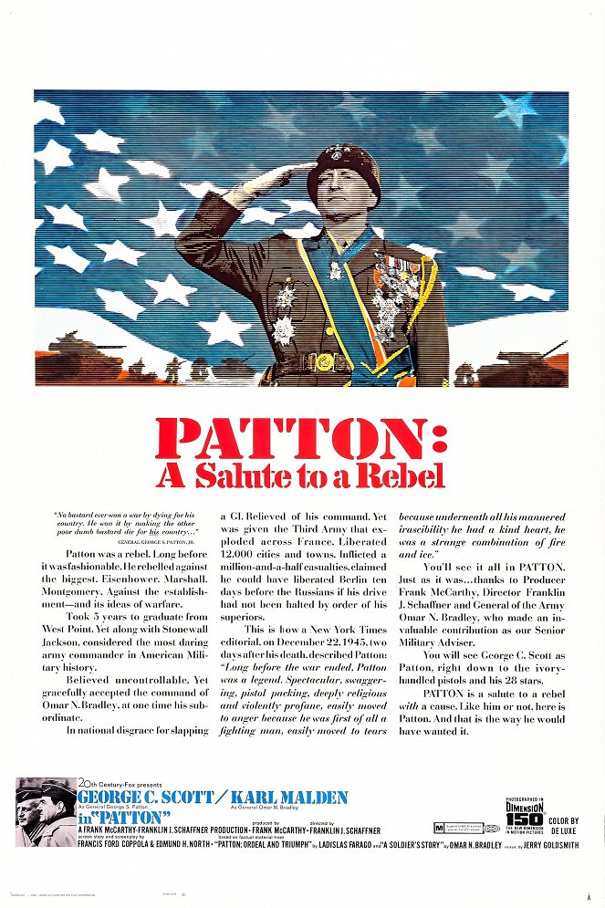 Panssarikenraali Patton - Julisteet