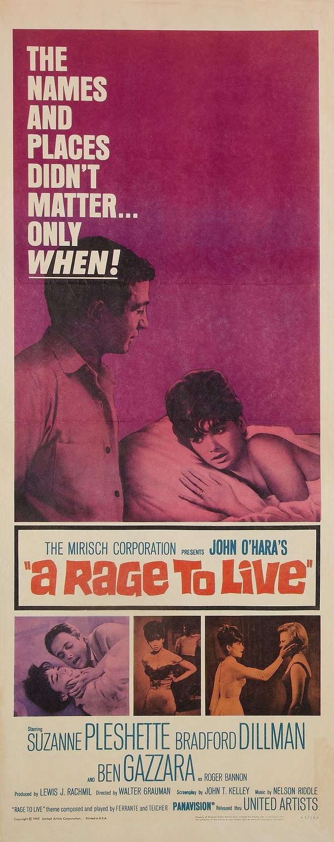 A Rage to Live - Affiches