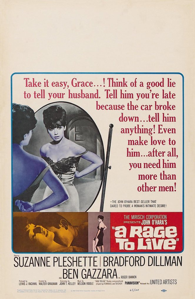 A Rage to Live - Affiches