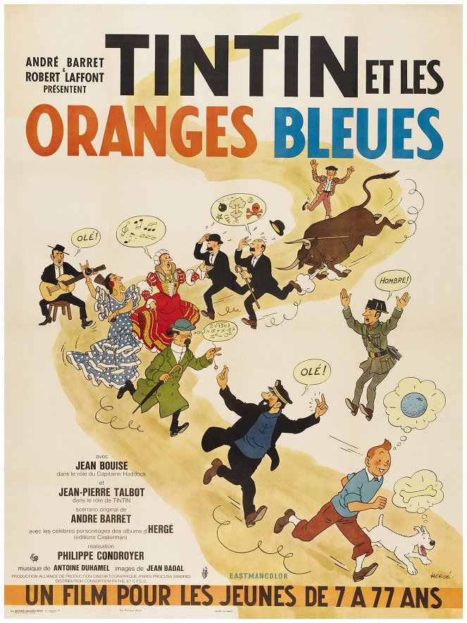 Tintín y el misterio de las naranjas azules - Carteles