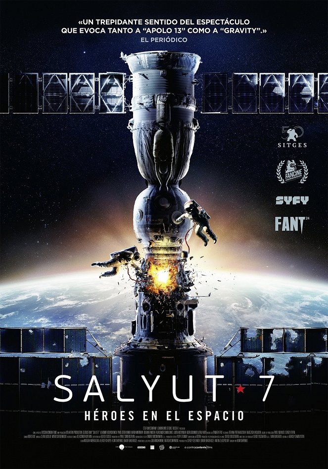 Salyut 7, Héroes en el espacio - Carteles