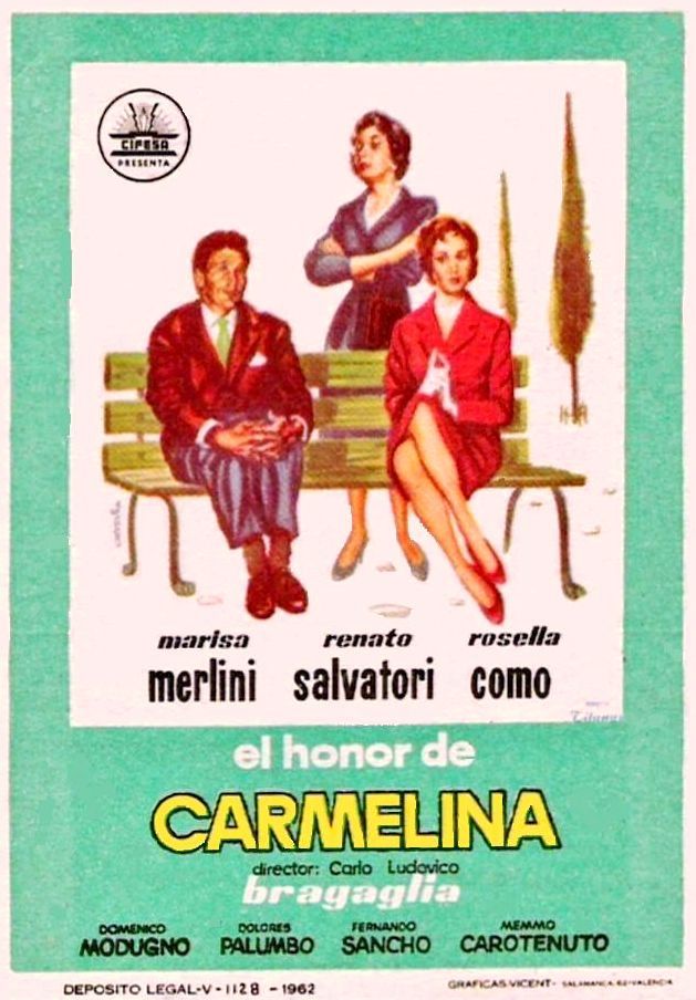 El honor de Carmelina - Carteles
